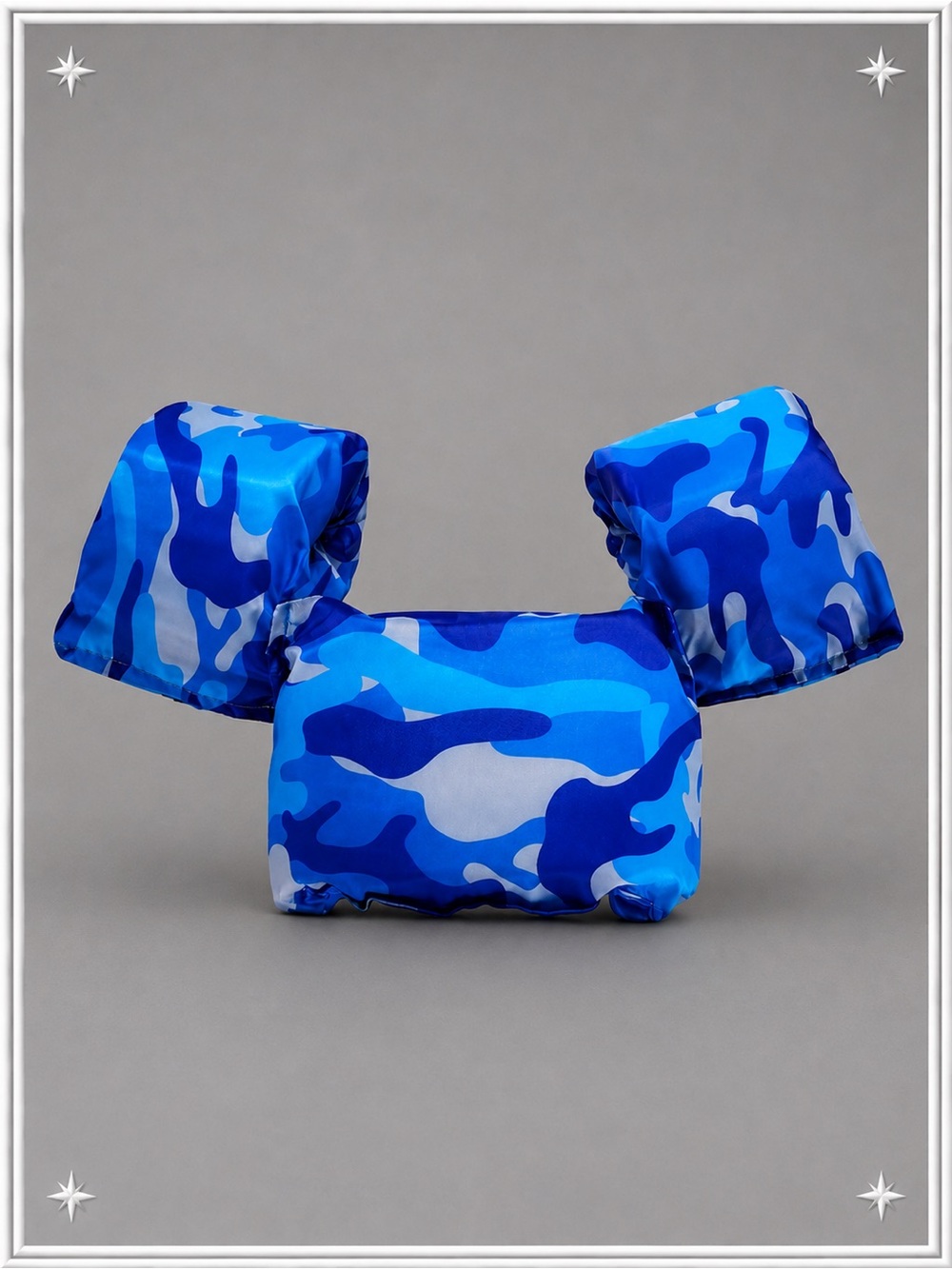 🌊Blue Camo Water/Swim Vest w/ Arm Floaties - Kid’s Small (30-50lbs) - NWT